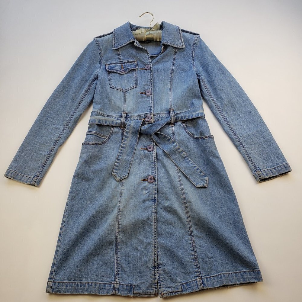 Express Jeans Stretch Jean Dress with Belt Size 1/2